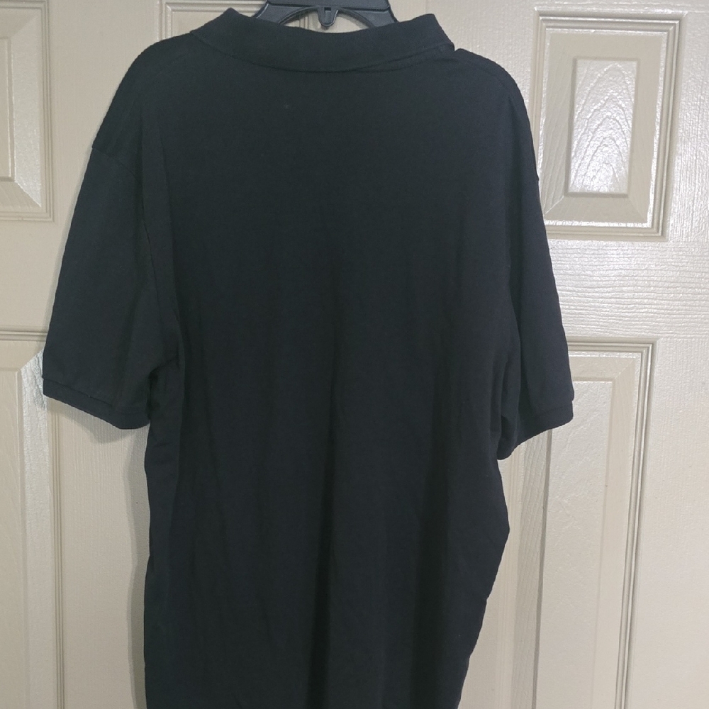 Burberry Black Polo with Check Collar - Picture 4 of 5